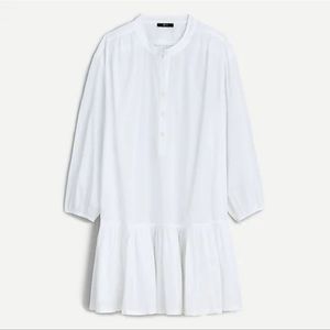 J. Crew Swingy Cover-up Dress White Boho Beach